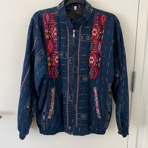 Multicolour embroidered jacket from Guatemala